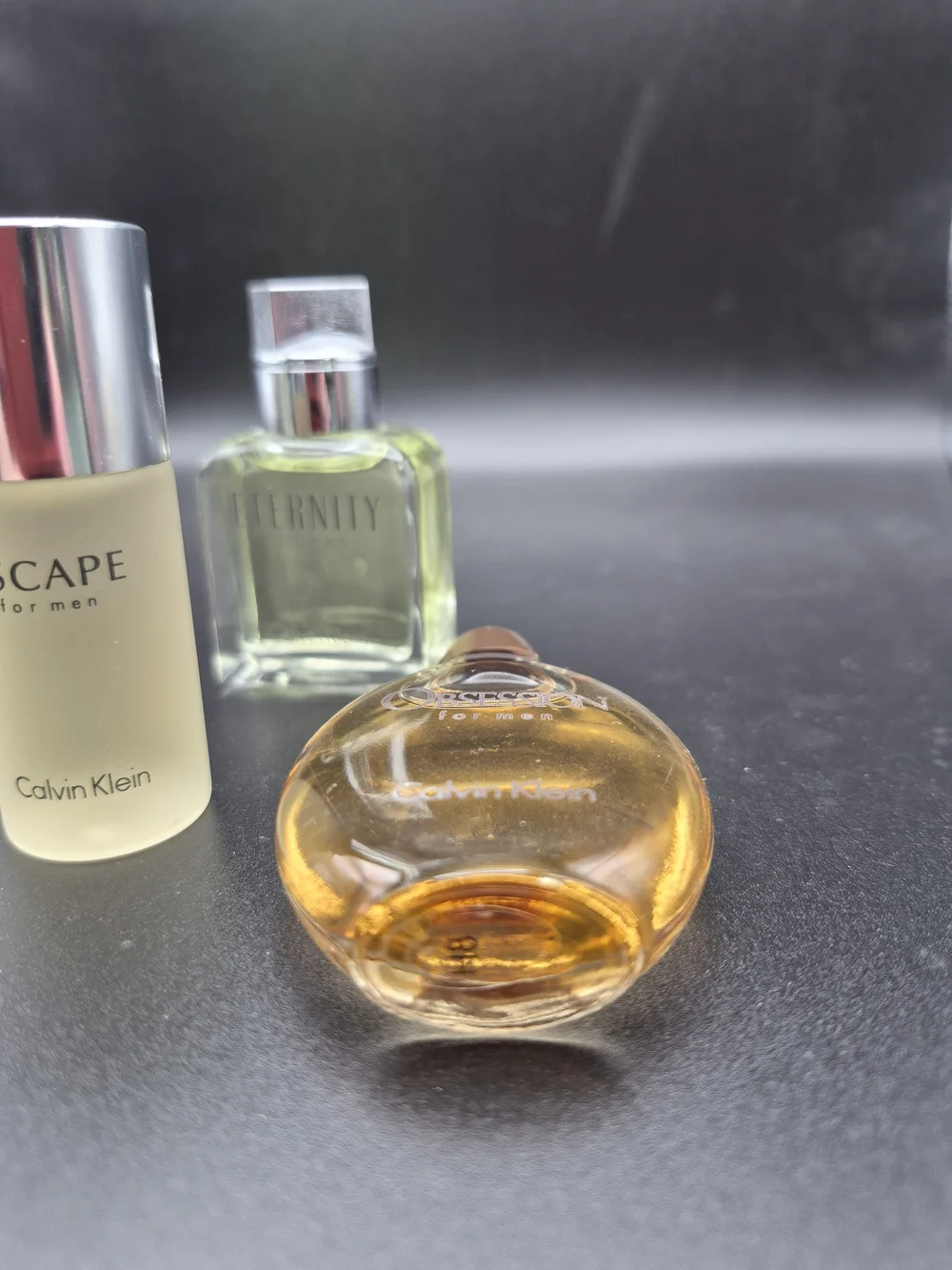 Calvin Klein Mini Fragrance Set - Clear, Frosted & Amber Bottles
